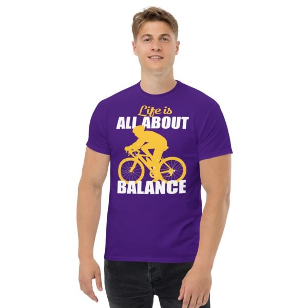 Life Is All About Balance Cyclist T Shirt - Image 3
