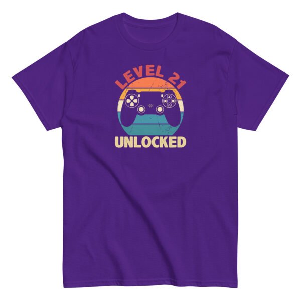 Level 21 Unlocked T-shirt 21st Birthday Gift T Shirts - Image 5