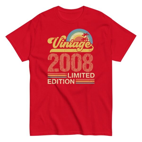 2008 Vintage Birthday T-shirt Limited Edition Birthday T Shirt - Image 5