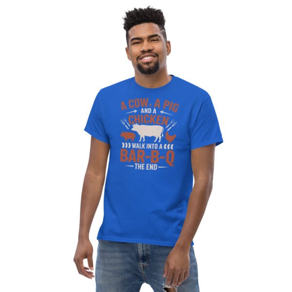 A Cow A Pig And a Chicken Funny BBQ T-shirts - Image 3