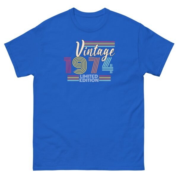 Vintage 1974 T-shirt Limited Edition 1974 Birthday T-shirt - Image 5