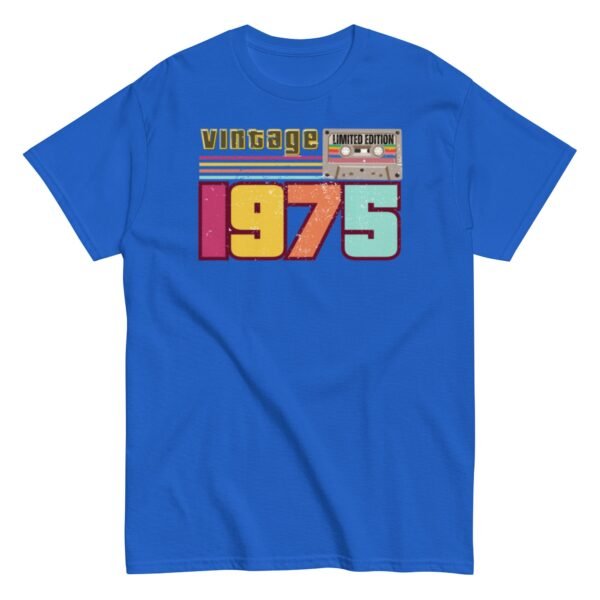 Vintage 1975 Cassette Tape Limited Edition 1975 Birthday T-shirt - Image 5