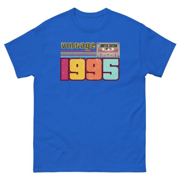Vintage 1995 Cassette Tape Limited Edition 30th Birthday T-shirt - Image 7