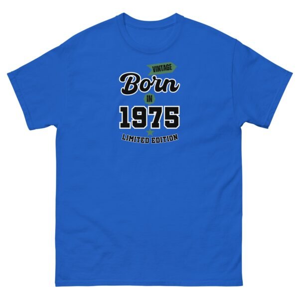 Vintage Born In 1975 Limited Edition T-shirt 50th Birthday Tee - Image 8