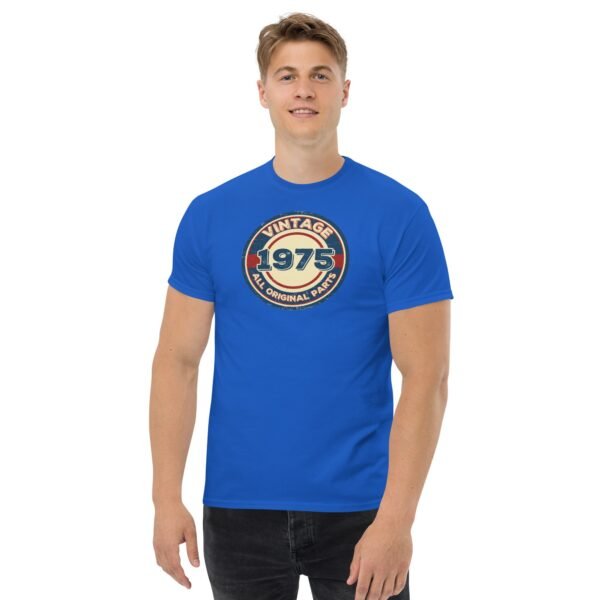 1975 Birthday Gift T-shirt Vintage All Original Parts 50th - Image 3