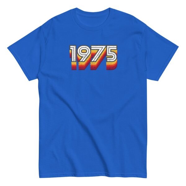 1975 Birth Year Gift T-shirt 50th Birthday Tshirt 1975 Retro - Image 8