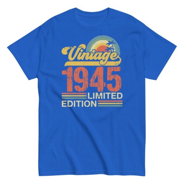 Vintage 1945 T-shirt Design Limited Edition Birth Year Gift - Image 6