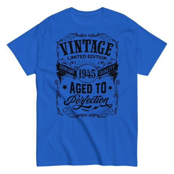 1945 Vintage Aged To Perfection Gift T-shirt 1945 Birth Year - Image 3