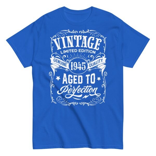 Vintage 1945 Aged To Perfection Gift T-shirt 1945 Birth Year - Image 7