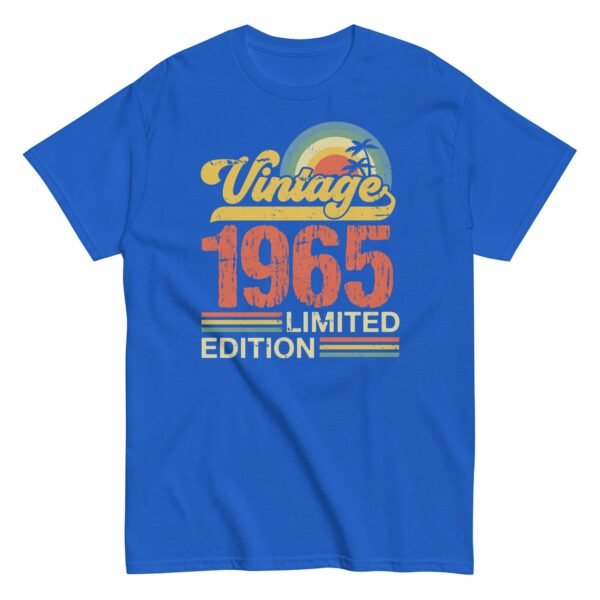 Vintage 1965 Limited Edition Birthday T-shirt 1965 Gift - Image 7