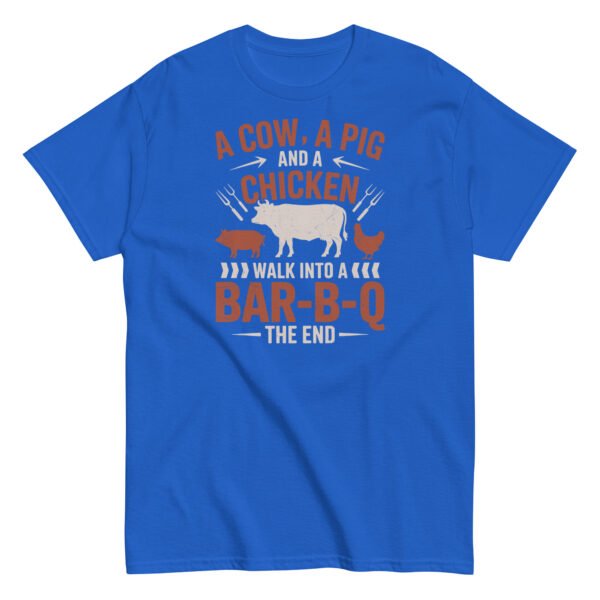 A Cow A Pig And a Chicken Funny BBQ T-shirts - Image 5
