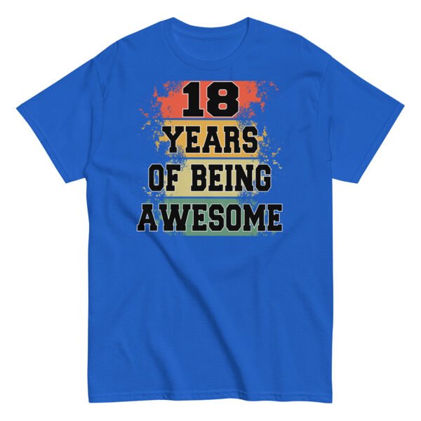 18th Birthday T-shirt – 18 Years Of Being Awesome - Image 8
