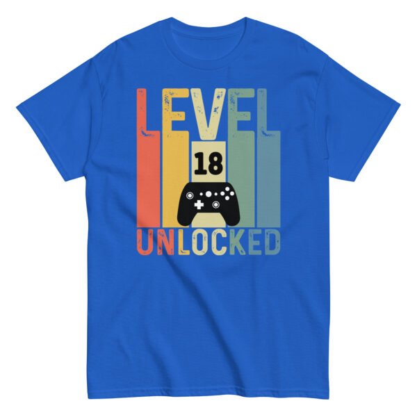 Level 18 Unlocked – 18th Birthday T-shirts for Gamers - Image 8
