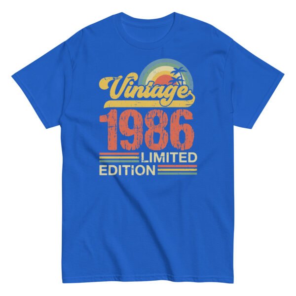 Vintage 1986 Limited Edition T-shirt 86 Birthday Gift - Image 7