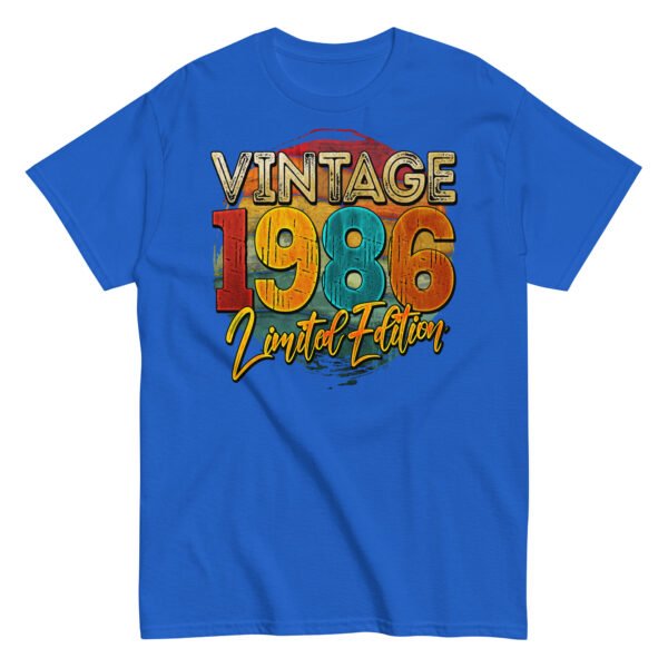 Vintage 1986 Limited Edition Birthday 86 T-shirt - Image 7