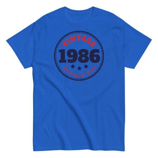 Vintage 1986 All Original Parts Retro T-shirt - Image 7