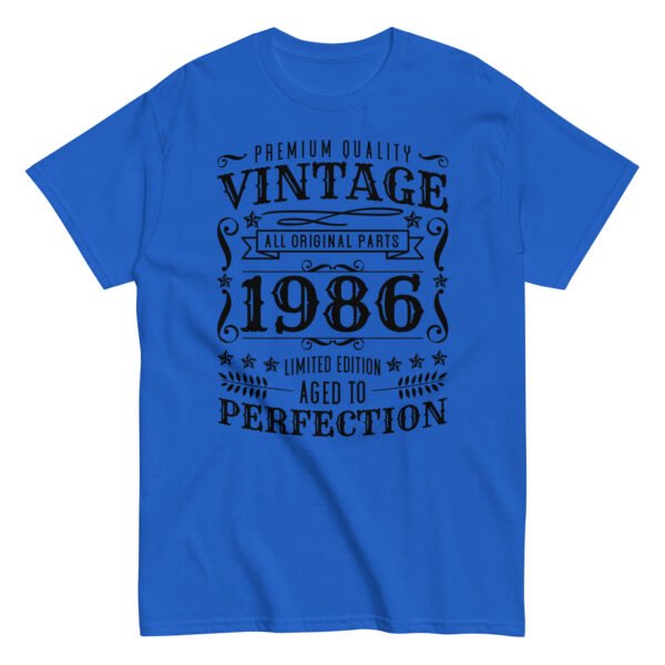 Vintage 1986 Aged To Perfection T-Shirt Birthday Gift - Image 5
