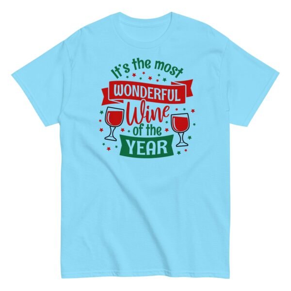 Wine Christmas T-shirt It’s The Most Wonderful Wine Of The Year - Image 8