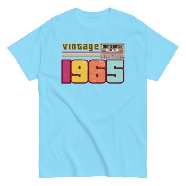 Vintage 1965 Cassette Tape Limited Edition 60th Birthday T-shirt - Image 11