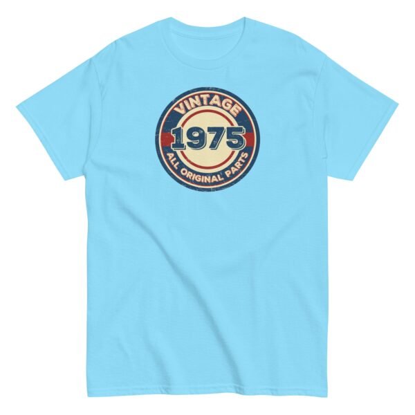 1975 Birthday Gift T-shirt Vintage All Original Parts 50th - Image 14