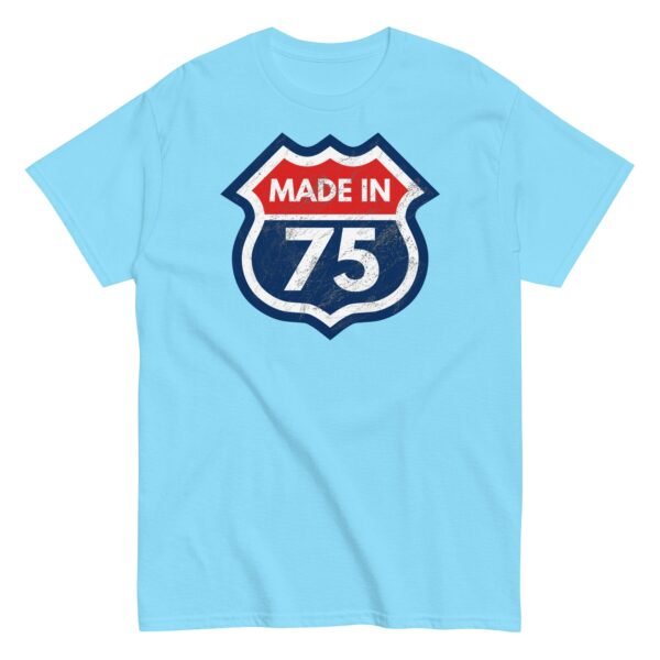 1975 Birthday Year Gift T-Shirt Made in 75 Route Sign - Image 14