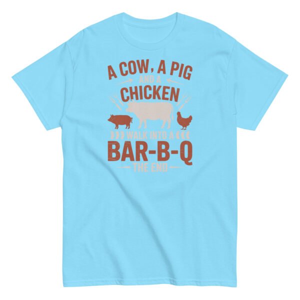 A Cow A Pig And a Chicken Funny BBQ T-shirts - Image 11