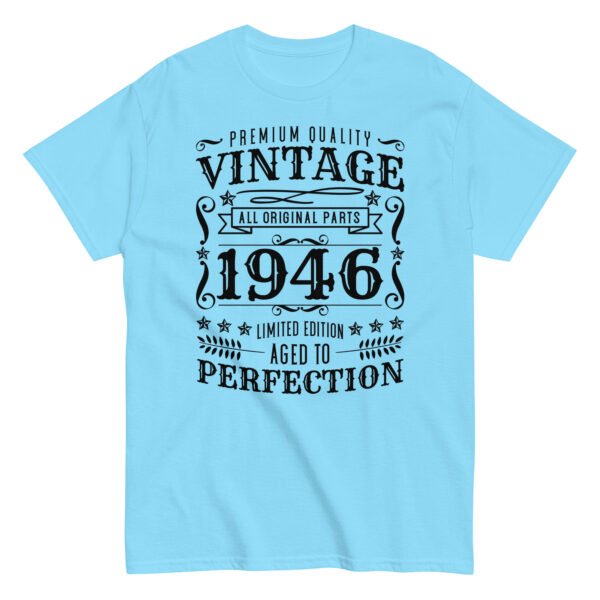 Vintage 1946 T-shirt Limited Edition Birthday Gift - Image 8