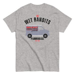 Home Alone Christmas T-shirt The Wet Bandits Plumbing Co