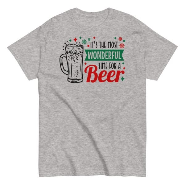 Christmas T-shirt Men’s It’s The Most Wonderful Time For A Beer - Image 10