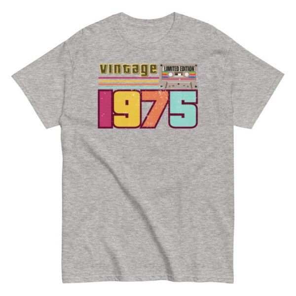 Vintage 1975 Cassette Tape Limited Edition 1975 Birthday T-shirt - Image 12