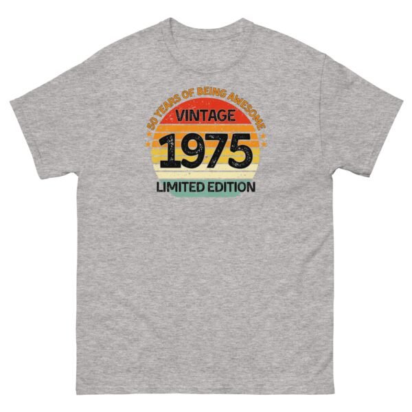 Vintage 1975 Limited Edition T-shirt 50th Birthday Gift - Image 13