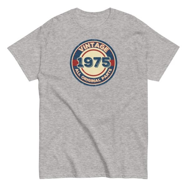 1975 Birthday Gift T-shirt Vintage All Original Parts 50th - Image 13