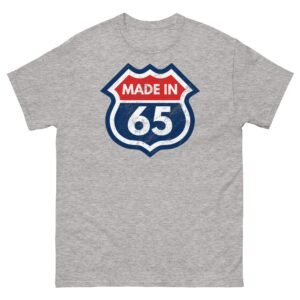 1965 Birthday T-Shirt Gift Made in 65 US Route Sign