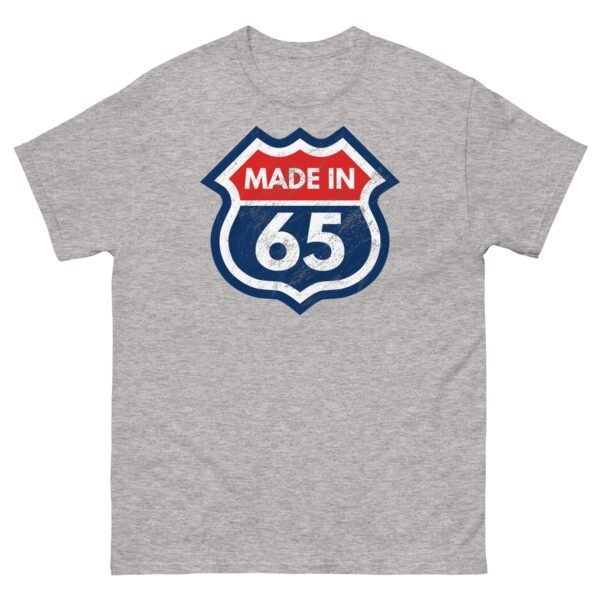 1965 Birthday T-Shirt Gift Made in 65 US Route Sign