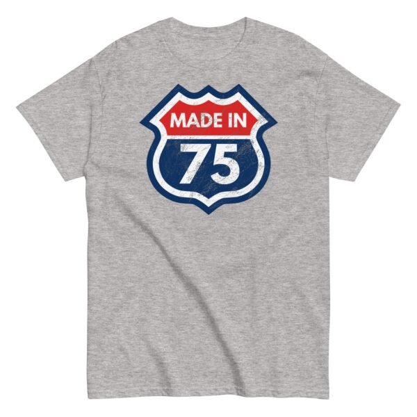 1975 Birthday Year Gift T-Shirt Made in 75 Route Sign - Image 13