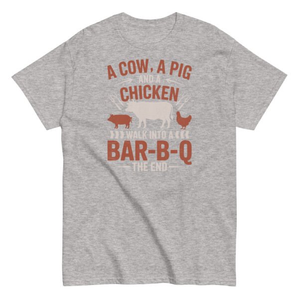 A Cow A Pig And a Chicken Funny BBQ T-shirts - Image 10