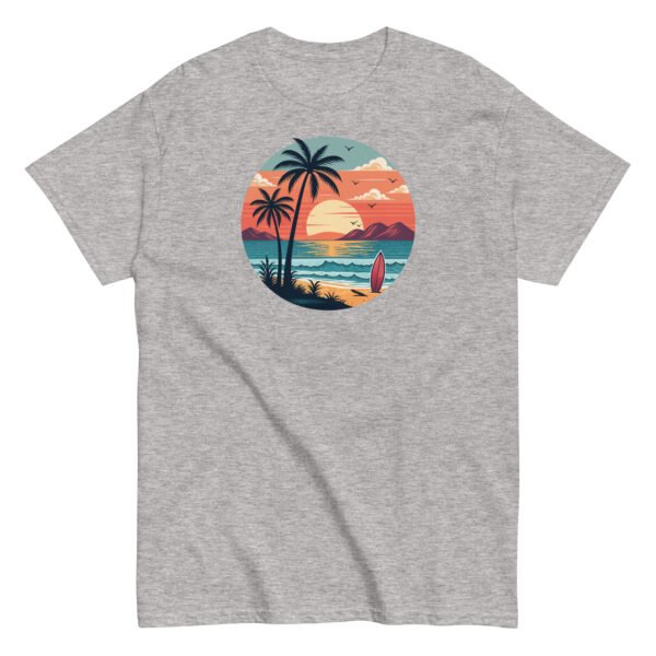 Retro Sunset Beach Surf T-shirt - Image 13