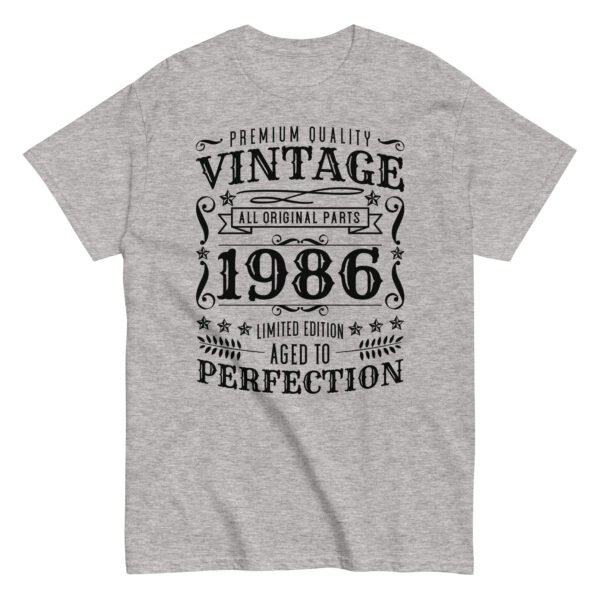Vintage 1986 Aged To Perfection T-Shirt Birthday Gift - Image 12
