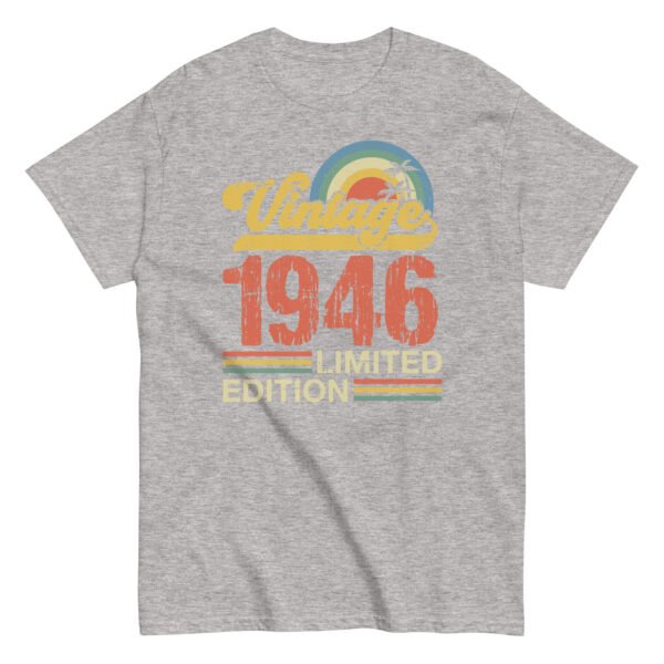Vintage 1946 Birthday T-shirt Limited Edition Retro Gift - Image 8