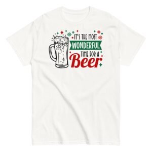 Christmas T-shirt Men’s It’s The Most Wonderful Time For A Beer