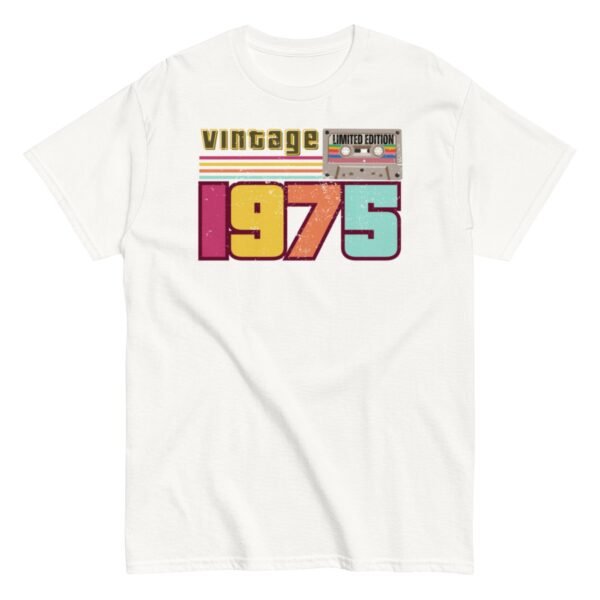 Vintage 1975 Cassette Tape Limited Edition 1975 Birthday T-shirt - Image 16
