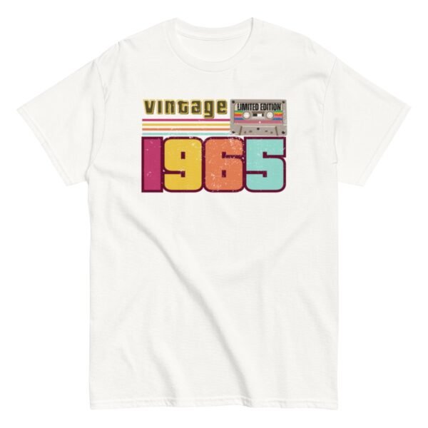 Vintage 1965 Cassette Tape Limited Edition 60th Birthday T-shirt - Image 13