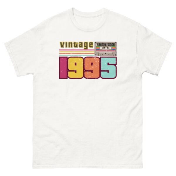 Vintage 1995 Cassette Tape Limited Edition 30th Birthday T-shirt - Image 17