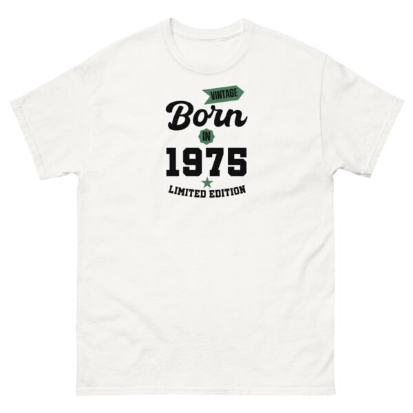 Vintage Born In 1975 Limited Edition T-shirt 50th Birthday Tee - Image 17