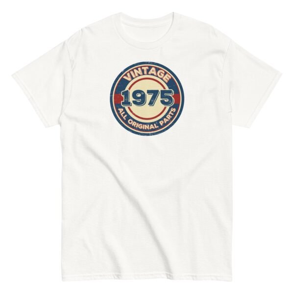 1975 Birthday Gift T-shirt Vintage All Original Parts 50th - Image 17