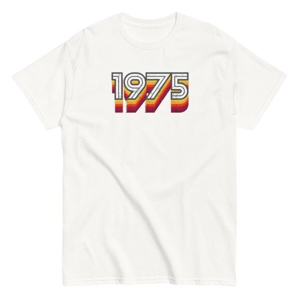 1975 Birth Year Gift T-shirt 50th Birthday Tshirt 1975 Retro - Image 17