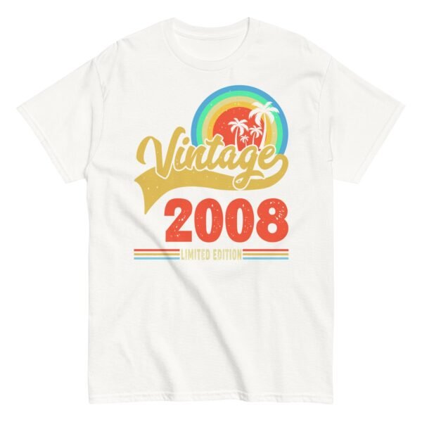 Vintage 2008 T-shirt Limited Edition 2008 Birthday T Shirt - Image 16
