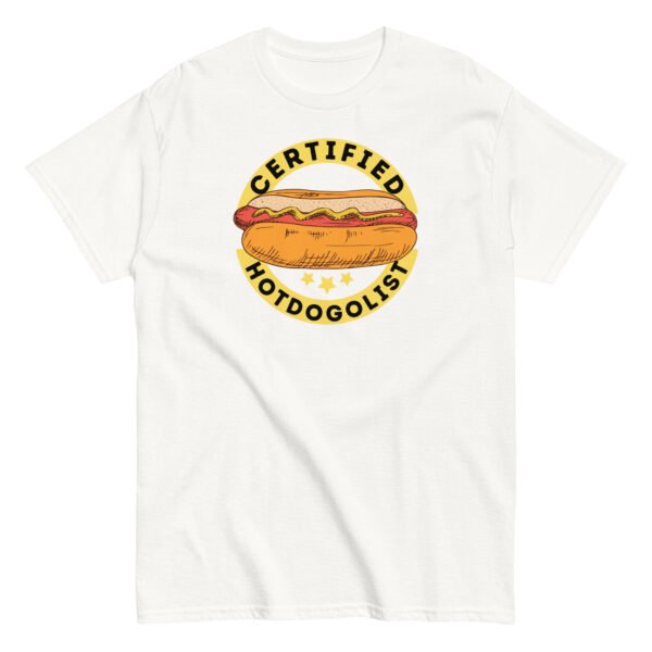 Certified Hotdogologist Funny BBQ Gift Hotdog T-Shirt - Image 15