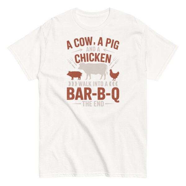 A Cow A Pig And a Chicken Funny BBQ T-shirts - Image 15