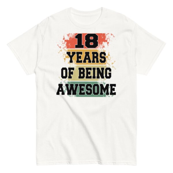 18th Birthday T-shirt – 18 Years Of Being Awesome - Image 15